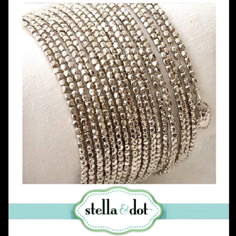 Stella & Dot Silver Bardot Bracelet - Retired